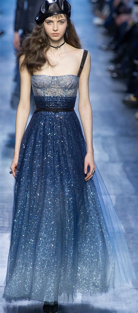 dior blue evening gown 2017|christian dior gowns for sale.